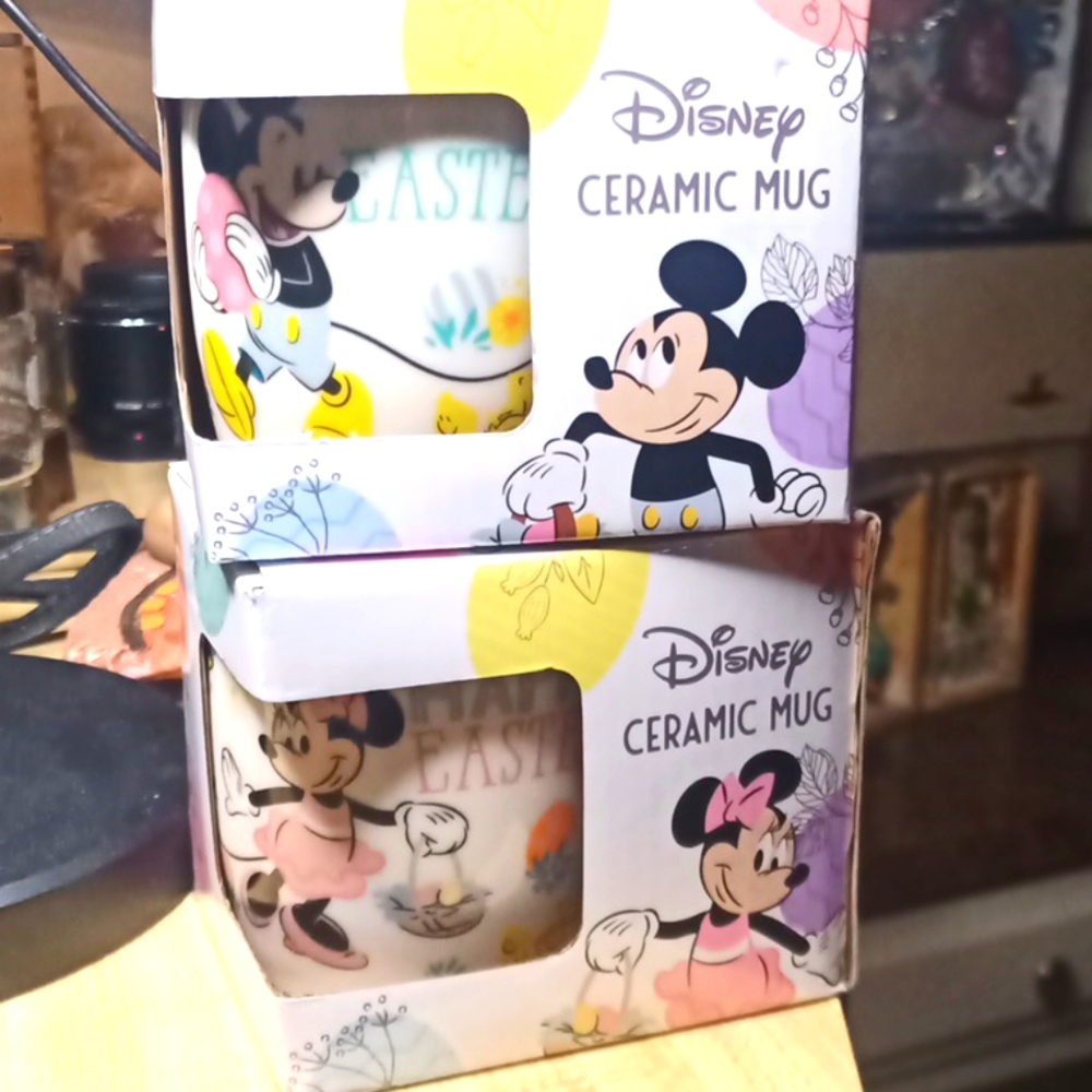 Brand New Disney Mickey & Minnie Easter Mugs